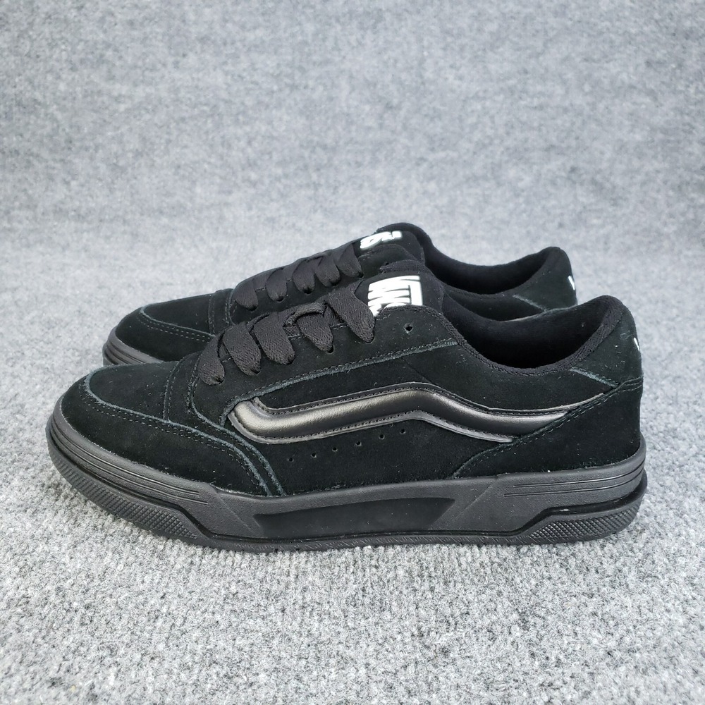 Vans Hylane Shoes Mens Size 8.5 Triple Black Skate Casual Sneakers Fat Tongue‎ - Picture 3 of 16